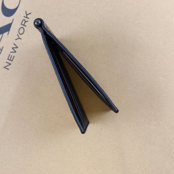 NWT COACH SLIM MONEY CLIP BILLFOLD WALLET IN SIGNATURE CANVAS CY059 QBNRX - Picture 3 of 5